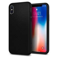 Spigen Cover for iPhone X - Liquid Air Matte Black