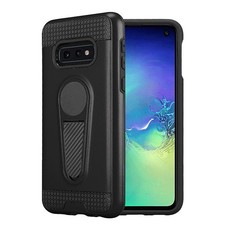 Techrou Samsung Galaxy S10 Lite Case - Shockproof Hard Case with Kickstand