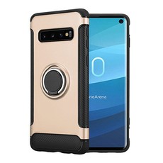 Techrou Samsung S10 Case with Car Magnetic Kickstand Ring Holder