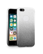 Tekron Glitter Gradient Case for iPhone 5 / 5S / SE - Silver to Black