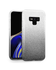 Tekron Glitter Gradient Case for Samsung Galaxy Note 9 - Silver to Black