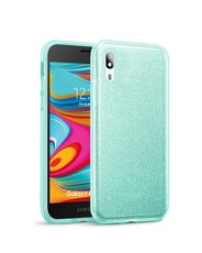 Tekron Glitter Sparkle Protective Case For Samsung Galaxy A2 Core - Green