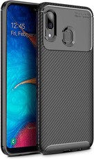 Tekron Premium Shock Resistant Slim Carbon Case for Samsung Galaxy A20/A30