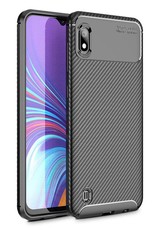 Tekron Premium Shock Resistant Slim TPU Carbon Case for Samsung Galaxy A10