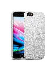 Tekron Protective Glitter Sparkle Bling Case for iPhone 8 / 7 - Silver