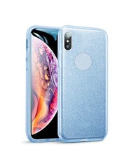 Tekron Protective Glitter Sparkle Bling Case for iPhone XS / X - Blue