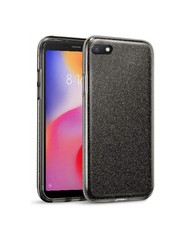 Tekron Protective Glitter Sparkle Bling Case for Xiaomi Redmi 6A - Black