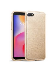 Tekron Protective Glitter Sparkle Bling Case for Xiaomi Redmi 6A - Gold