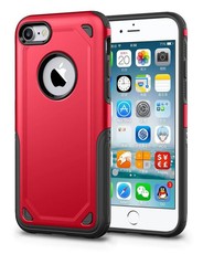 Tuff-Luv - Rugged ShockProof Cover for Apple iPhone 7 & 8 - Red