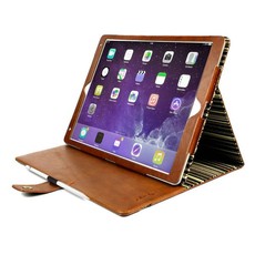 Tuff-Luv Alston Craig Vintage Leather Case and Stand for the Apple iPad 10.5" - Brown