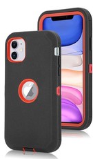 TUFF-LUV Armour-Tuff Rugged Case for Apple iPhone 11 - Black/Red