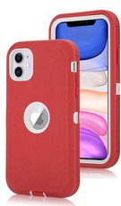 TUFF-LUV Armour-Tuff Rugged Case for Apple iPhone 11 - Red/White