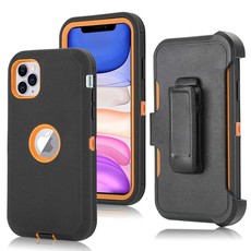 TUFF-LUV Armour-Tuff Rugged Case for Apple iPhone 11 Pro (Black/Orange)