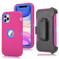 TUFF-LUV Armour-Tuff Rugged Case for Apple iPhone 11 Pro (Pink/Blue)