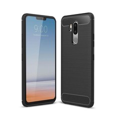 Tuff-Luv Brushed Texture Shockproof Cover for LG G7 thinQ - Black