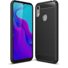 TUFF-LUV Carbon Fibre Effect Armour Case for Huawei Y6 2019 - Black