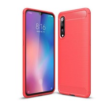 TUFF-LUV Carbon Fibre Style Case Xiaomi Mi 9 - Red