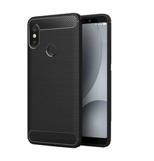 TUFF-LUV Carbon Fibre Style Case Xiaomi Mi A2 Lite - Black