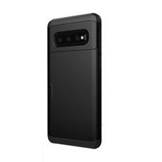 Tuff-Luv Dual Layer Armour Credit Card case for Galaxy S10 - Black