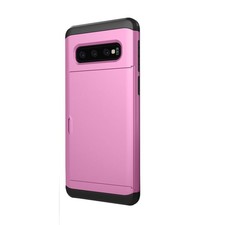 Tuff-Luv Dual Layer Armour Credit Card case for Galaxy S10 - Pink