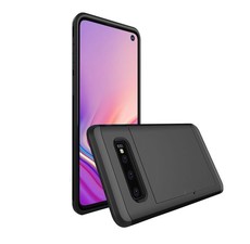 Tuff-Luv Dual Layer Armour Credit Card Case for Galaxy S10 Plus - Black