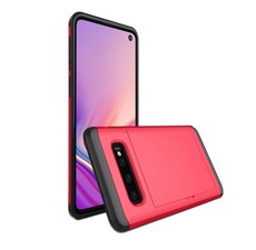 Tuff-Luv Dual Layer Armour Credit Card case for Galaxy S10 Plus - Red