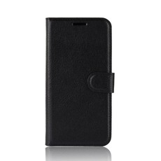 Tuff-Luv Essentials Flip Leather Case with Holder For LG G7 thinQ - Black