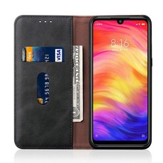 TUFF-LUV Essentials Leather case & Stand Xiaomi Redmi 7 Note - Black