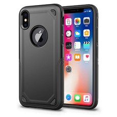 Tuff-Luv Essentials Range Rugged Shockproof Case for Apple iPhone X - Black