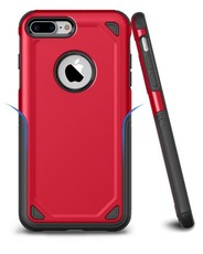 Tuff-Luv Rugged Shockproof Case for Apple iPhone 7 / 8 Plus - Red