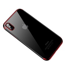 Tuff-Luv The Classic-X Case Cover Apple iPhone X - Clear/Red