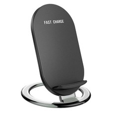 Tuff-Luv Wireless Qi Turbo 5V-2A / 9V-1.6A 10W Stand Charger - Black