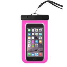 Universal Waterproof Floating Phone Case for iPhone X/8/7 - Magenta