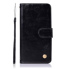 Vintage Faux Leather Flip Case for Apple iPhone 11 Pro 5.8" Black