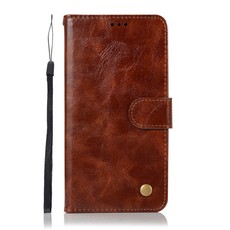 Vintage Faux Leather Flip Case for Huawei Mate 20 Lite Brown