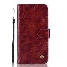 Vintage Faux Leather Flip Case for Sony Xperia 10 Brown