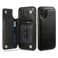 We Love Gadgets Flip Leather Cover for iPhone X & XS