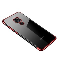 We Love Gadgets Huawei Mate 20 Transparent Electroplated Cover Red Frame