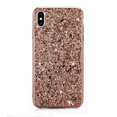 We Love Gadgets iPhone XS Max Powder Glitter Cover Rose Gold