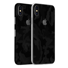 Wripwraps Black Camo Skin for iPhone X - Double Pack