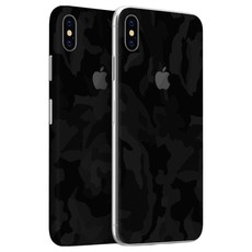 Wripwraps Black Camo Skin for iPhone XS Max - Double Pack