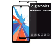 Digitronics Full Coverage Tempered Glass for Huawei Y7 (2019) - Black