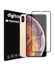 Digitronics Full Coverage Tempered Glass for iPhone XS Max - Black