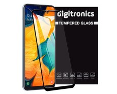 Digitronics Full Coverage Tempered Glass for Samsung Galaxy A30 - Black