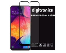 Digitronics Full Coverage Tempered Glass for Samsung Galaxy A50 - Black