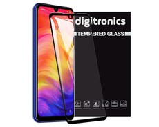 Digitronics Full Coverage Tempered Glass for Xiaomi Redmi Note 7 - Black