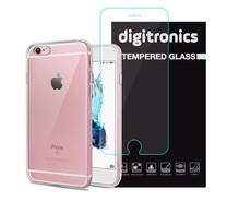 Digitronics Tempered Glass and Protective Case for iPhone 6S Plus/6 Plus