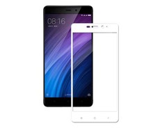 Full Coverage Tempered Glass for Xiaomi Redmi 4A - White