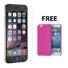 iPhone 6 | 6S Tempered Glass + FREE Ultra Thin Case - Pink