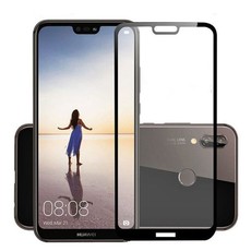 Silver Star Full curved Tempered Glass for Huawei P20 Lite - Black